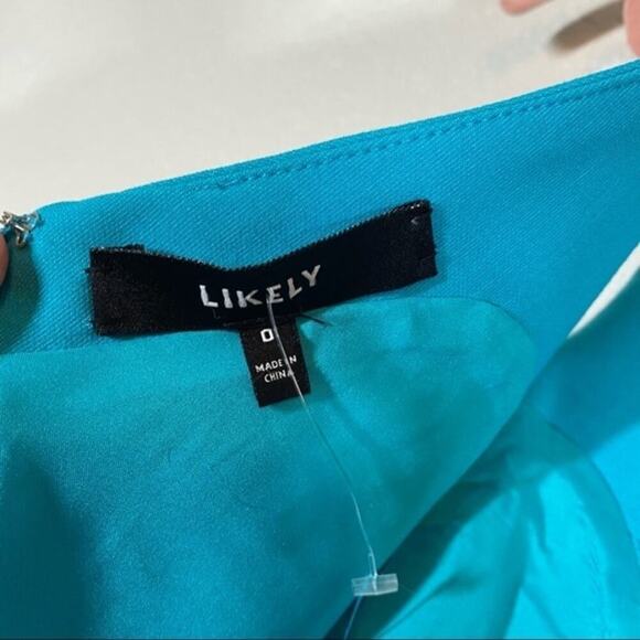 Likely Nicolette Gown in Teal Blue Long Formal Maxi Dress - Picture 8 of 10